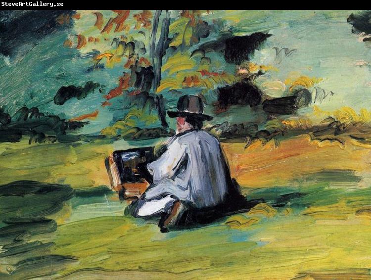 Paul Cezanne Ein Maler bei der Arbeit